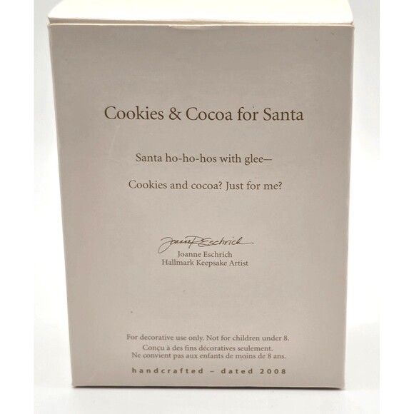 Hallmark Keepsake Ornament Cookies & Cocoa for Santa 2008 w/ Box Christmas - Picture 3 of 7